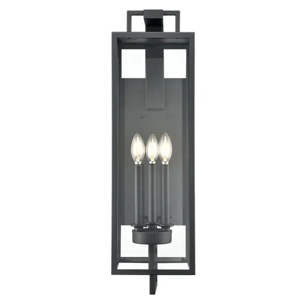 The 280003 outdoor light combines contemporary styling with a durable textured black finish, making it ideal for exterior applications. Its weather-resistant construction ensures long-lasting performance.