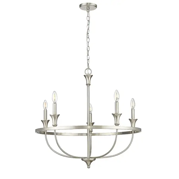 Brushed Nickel Chandelier