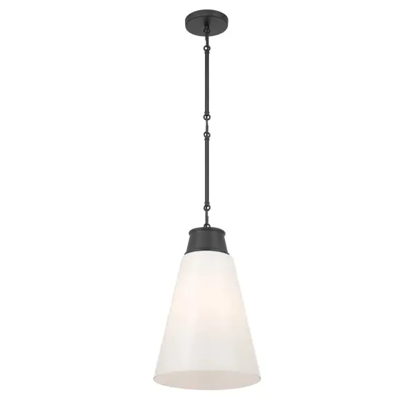 Bellaryn 1-Light Pendant in Matte Black