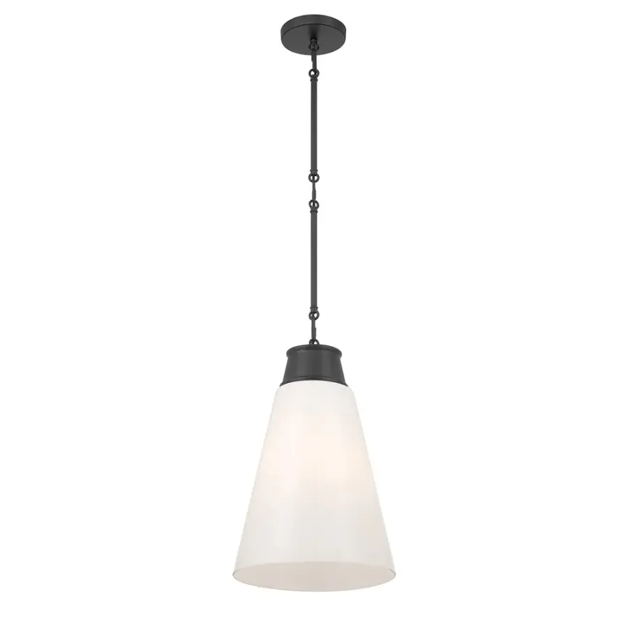 Bellaryn 1-Light Pendant in Matte Black