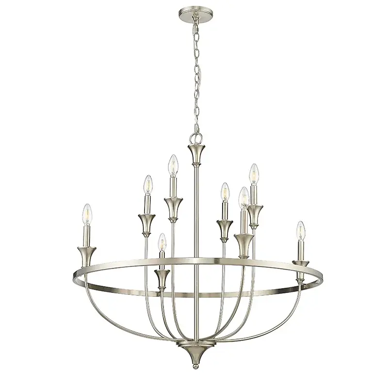 Brushed Nickel Chandelier