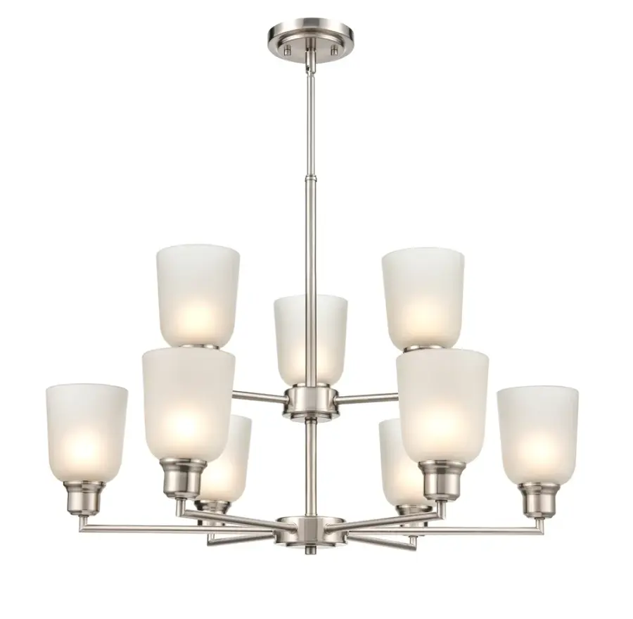 2819 Brushed Nickel Chandelier