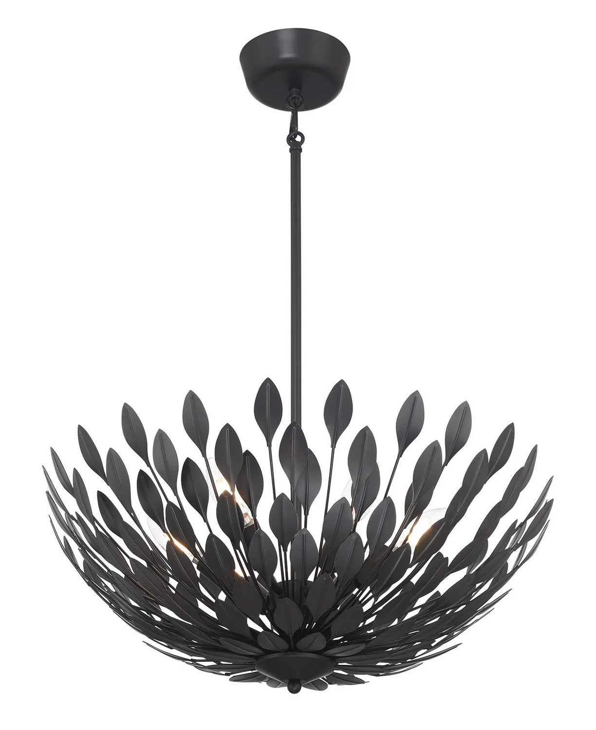Merylmint Six Light Pendant in Matte Black