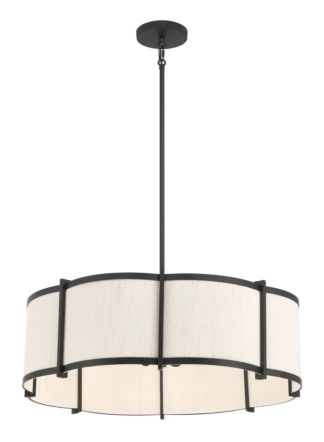 Marlbeck Four Light Pendant in Matte Black