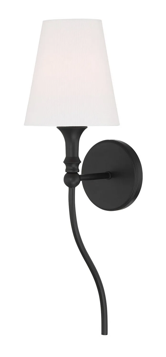 Mairbourne One Light Wall Sconce in Matte Black