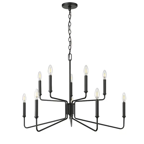 Matte Black Chandelier