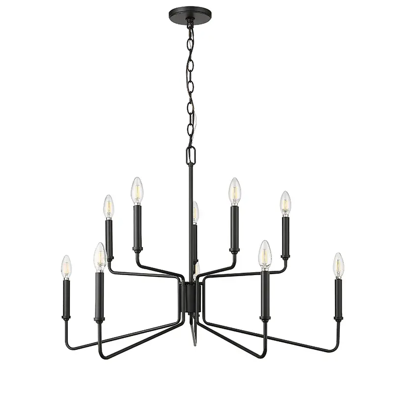 Matte Black Chandelier