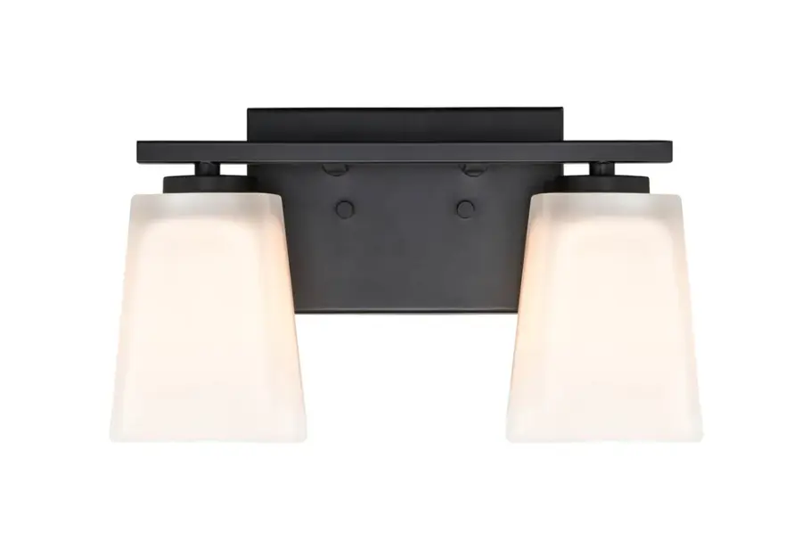 292 Bath Vanity Light in Matte Black