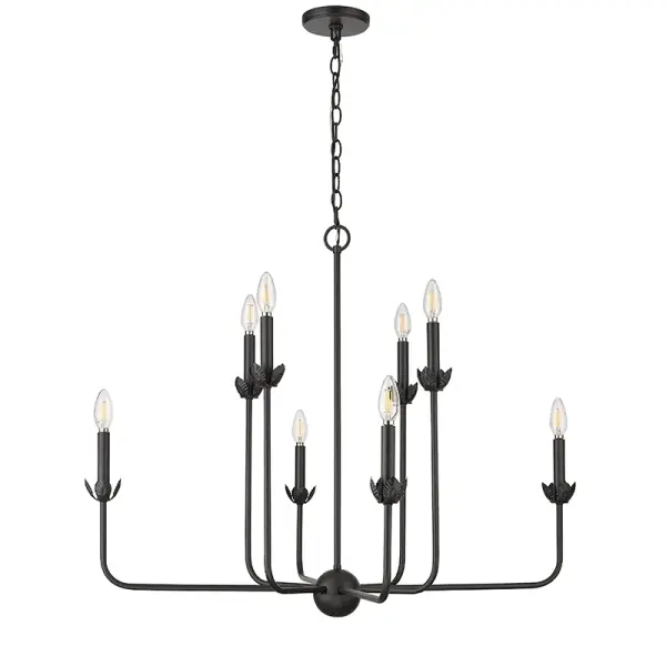 Matte Black Chandelier