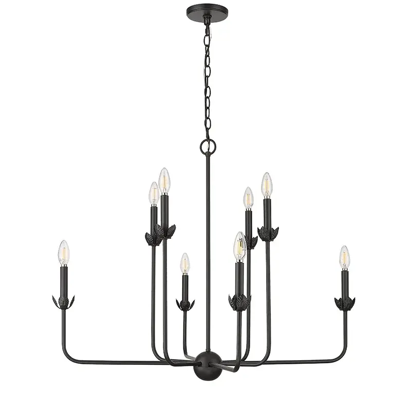 Matte Black Chandelier