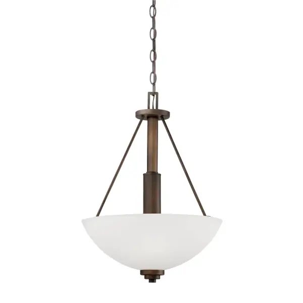 A timeless bronze pendant light that brings warmth and sophistication to dining areas, entryways, and commercial spaces. The rich bronze finish complements both traditional and transitional interiors.