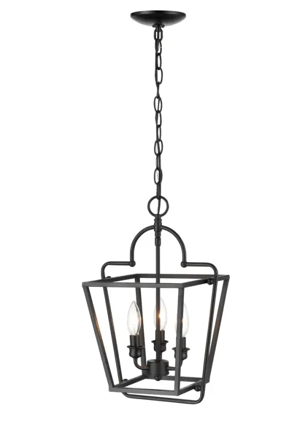 The 3236 pendant in matte black offers a contemporary aesthetic that complements modern and industrial interiors. Its versatile design works well in residential and commercial settings.
