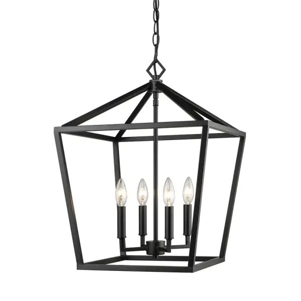 The 3244 pendant in matte black offers a contemporary aesthetic that complements a variety of interior styles. Its clean finish and versatile design make it suitable for both residential and commercial applications.
