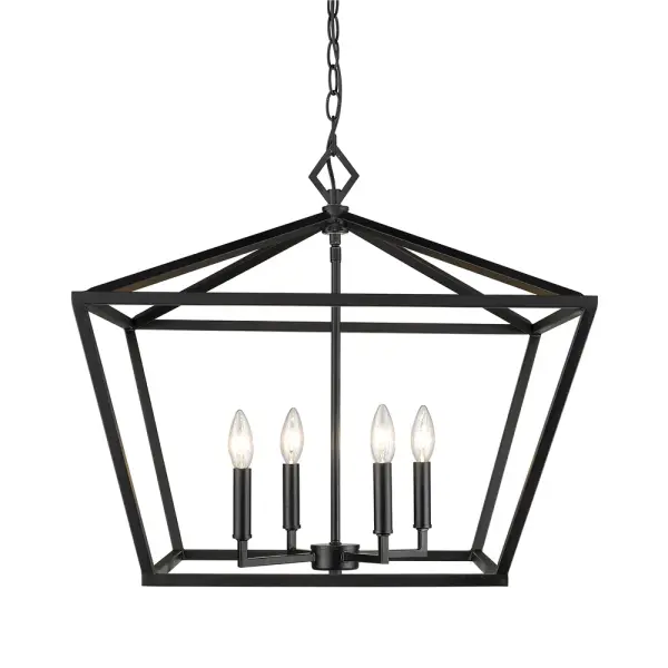 The 3294 pendant in matte black offers a contemporary aesthetic that complements modern and industrial interiors. Its neutral finish makes it adaptable to various room settings and design schemes.