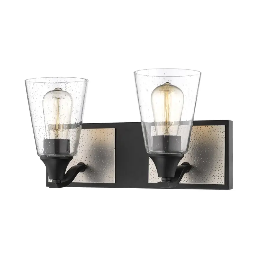3372 Bath Vanity Light in Matte Black