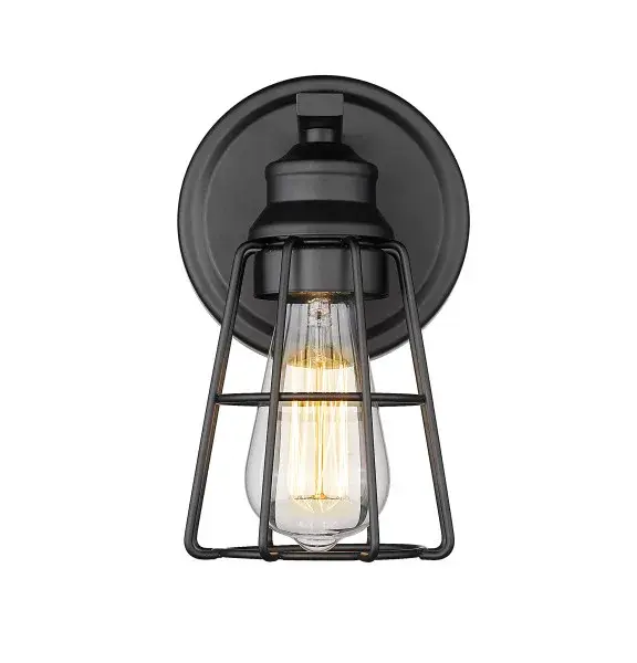 The 3381 wall sconce delivers contemporary style with its matte black finish, perfect for adding ambient lighting to hallways, bathrooms, and bedrooms. Its versatile design complements modern and minimalist interiors.