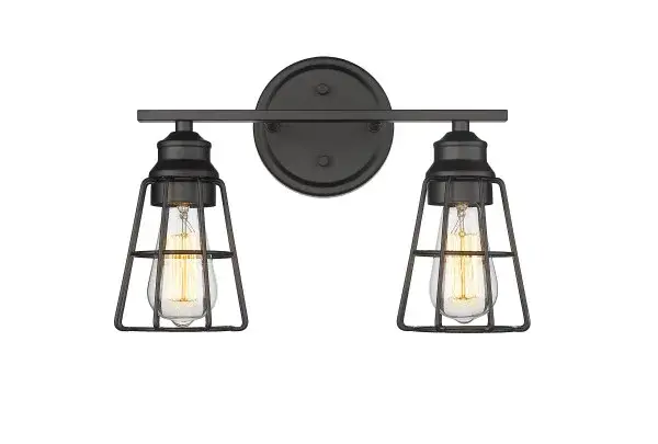 The 3382 vanity light brings sleek contemporary style to bathroom spaces with its matte black finish. Perfect for modern and industrial-inspired interiors seeking clean, sophisticated lighting.