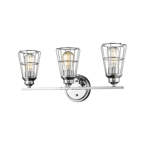 A versatile chrome vanity light that delivers clean, contemporary styling perfect for bathroom illumination. The polished chrome finish adds brightness and pairs well with modern fixtures and hardware.