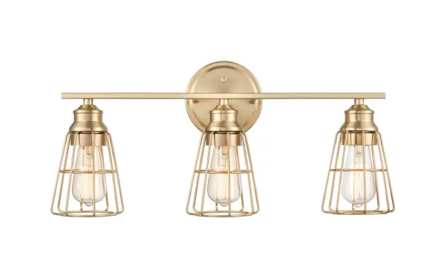 The 3383 vanity light in Modern Gold finish brings contemporary elegance to bathroom spaces. Its warm metallic tone complements modern and transitional interiors while providing functional task lighting.