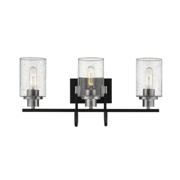 The 3513 vanity light combines clean lines with a brushed nickel finish, offering a timeless look that complements both contemporary and transitional bathroom designs. Its wall-mounted design provides functional task lighting.