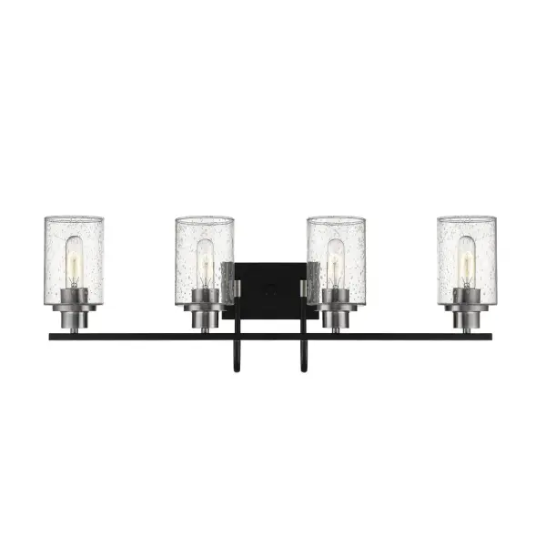 The 3514 vanity light combines clean lines with a brushed nickel finish, offering a timeless look that complements both contemporary and transitional bathroom designs. Its neutral metallic tone pairs well with various color schemes.