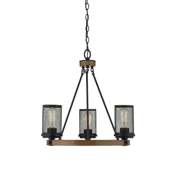 The 3523 chandelier delivers striking visual impact with its matte black finish, making it an ideal centerpiece for modern dining rooms and entryways. Its versatile contemporary design complements various interior styles.