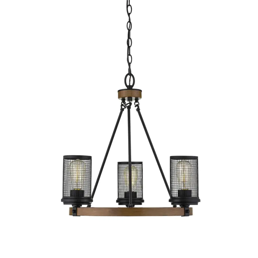 3523 Chandelier in Matte Black