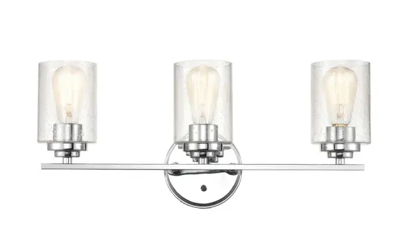 A versatile chrome vanity light that delivers clean, contemporary styling perfect for bathroom illumination. The polished chrome finish adds brightness and pairs well with modern fixtures and hardware.