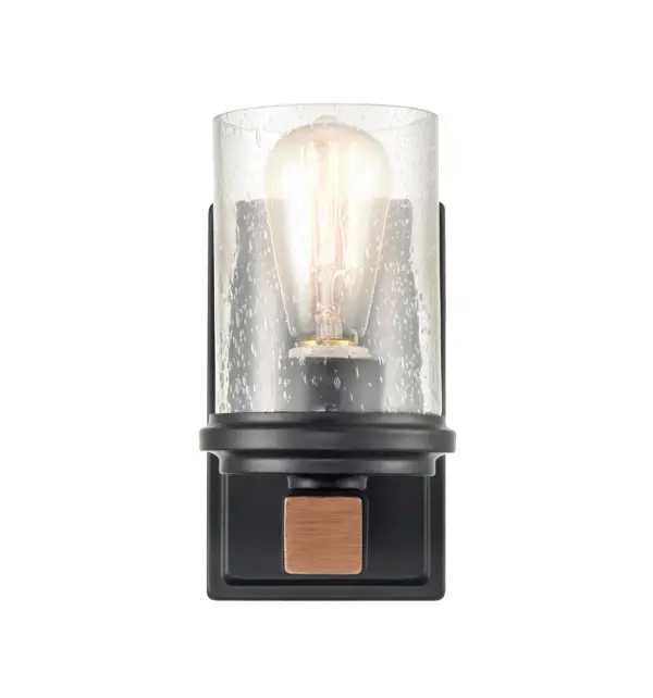 The 3801 wall sconce combines modern minimalism with timeless appeal. Its matte black finish and white glass shade create sophisticated contrast, perfect for contemporary and transitional interiors.