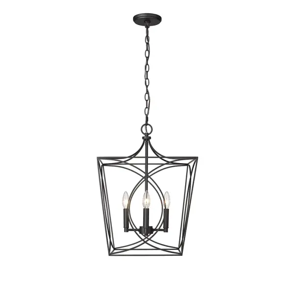 The 4002 pendant in matte black offers a contemporary aesthetic that complements modern and industrial interiors. Its versatile design works well in residential and commercial settings.