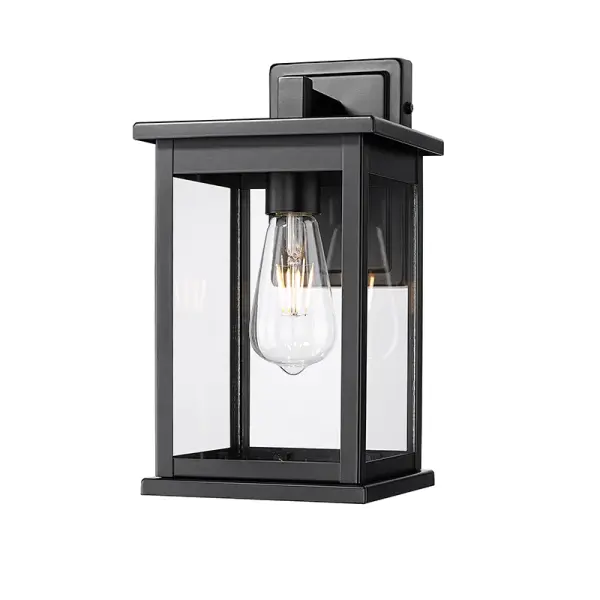 The 4102 outdoor light features a powder coated black finish designed for exterior applications. Its versatile contemporary styling complements modern and traditional architecture alike.