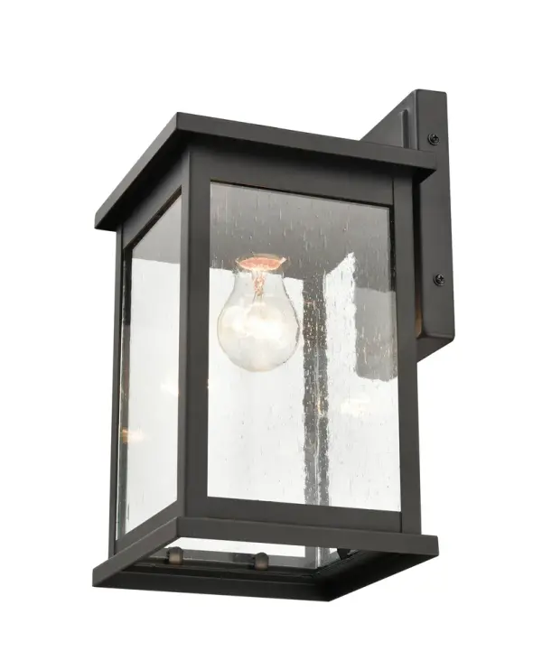 The 4111 outdoor light features a powder coated black finish designed for exterior applications. Its versatile contemporary styling complements modern and traditional architecture alike.