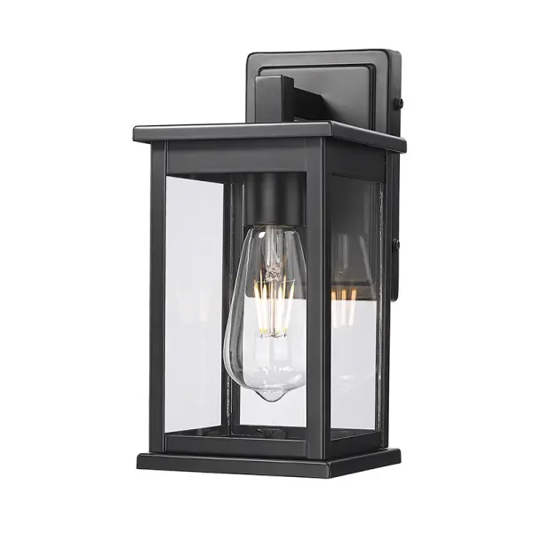 The 4112 outdoor light features a powder coated black finish designed for exterior applications. Its versatile contemporary styling complements modern and traditional architecture alike.