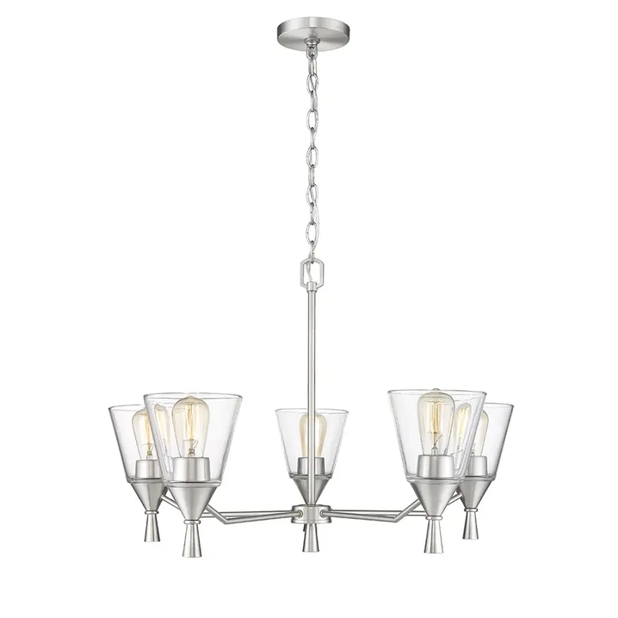 Brushed Nickel Chandelier
