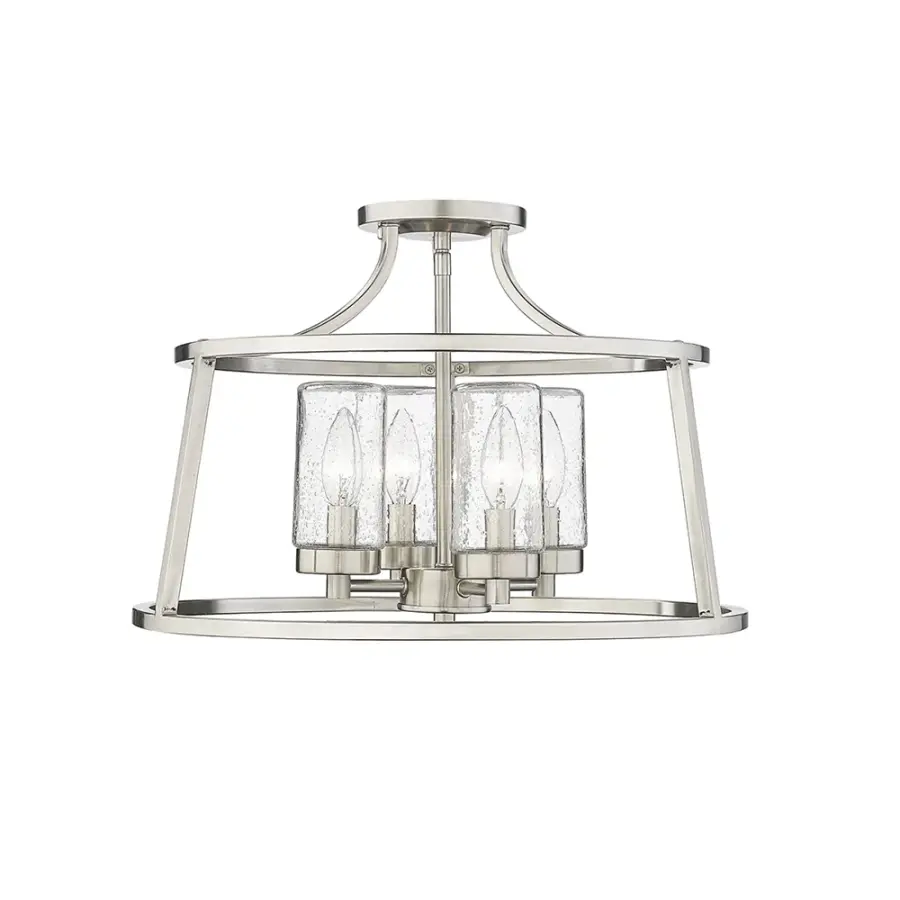 4184 Semi-Flush Mount in Brushed Nickel