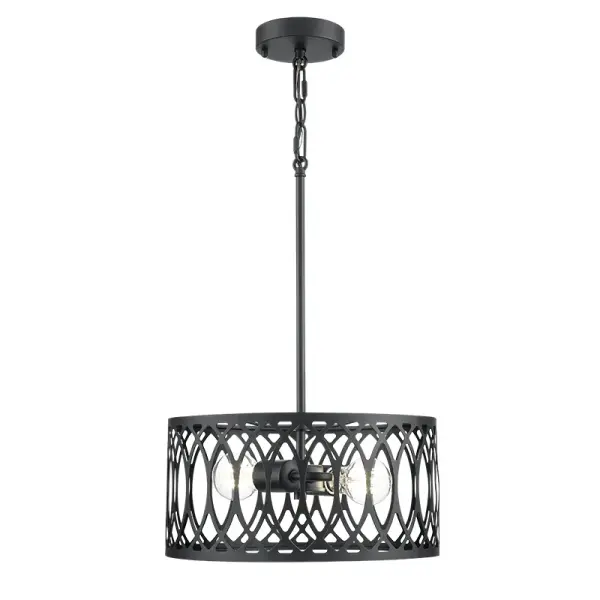 The 42102 pendant in matte black offers a contemporary aesthetic that complements modern and industrial interiors. Its neutral finish makes it adaptable to various room settings and design schemes.