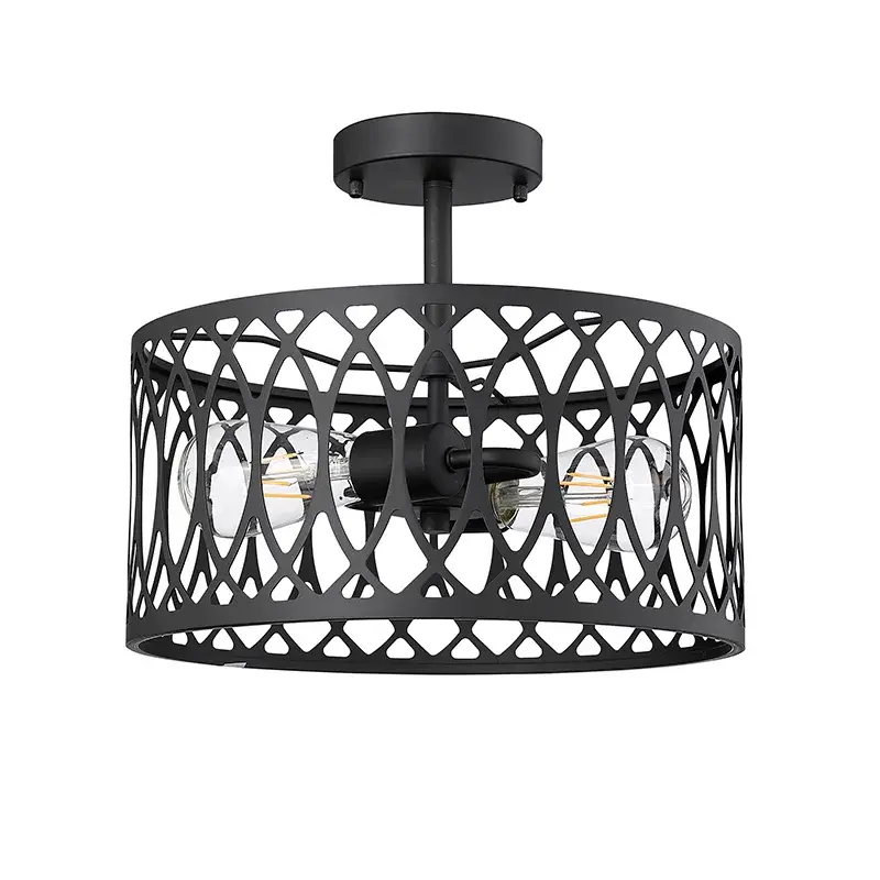 4212 Semi-Flush Mount in Matte Black