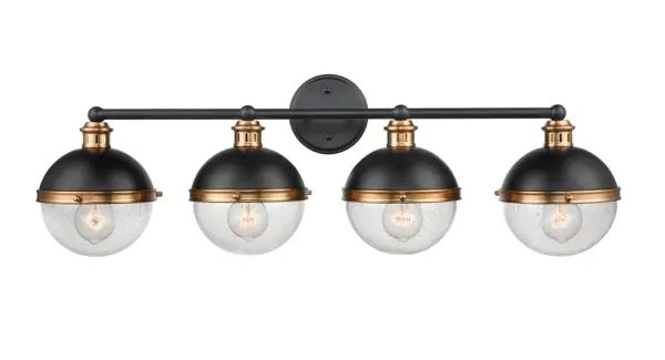 The 4254 vanity light brings sleek contemporary style to bathroom spaces with its matte black finish. Ideal for modern and transitional interiors seeking clean, sophisticated lighting.