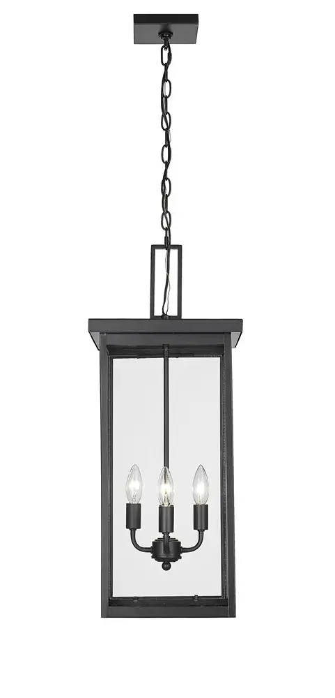 Outdoor Wall Sconce in Powder Coated Black