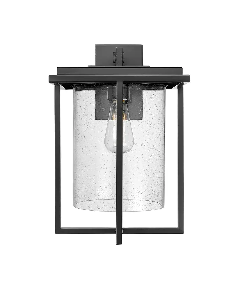 Outdoor Wall Sconce in Powder Coated Black