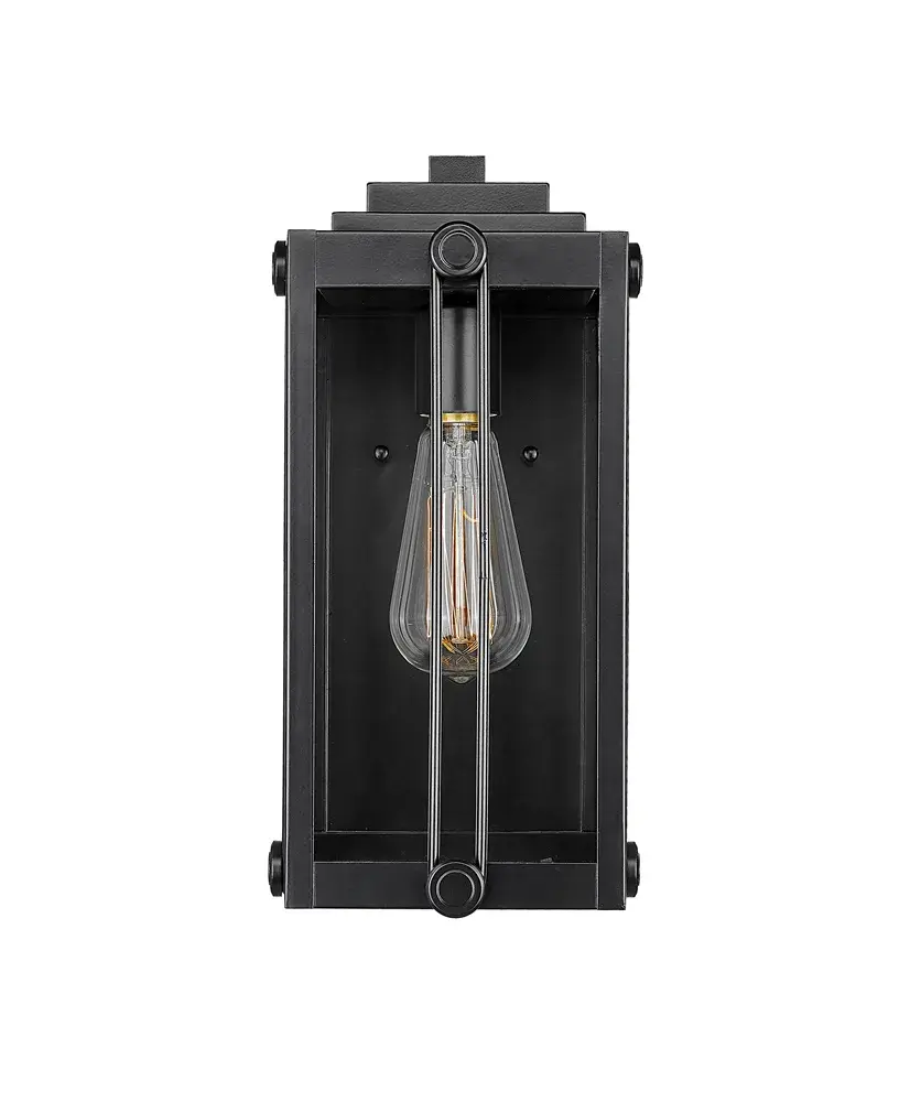 Durable Outdoor Wall Sconce with Modern Black Finish