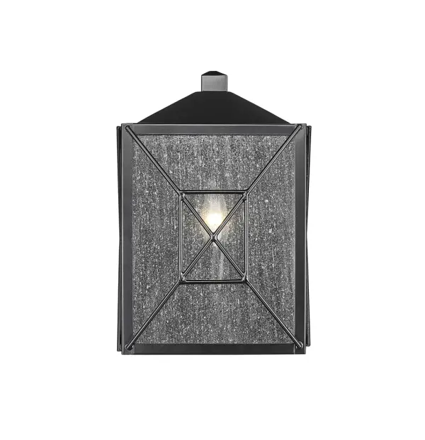 Outdoor Wall Light in Powder Coated Black