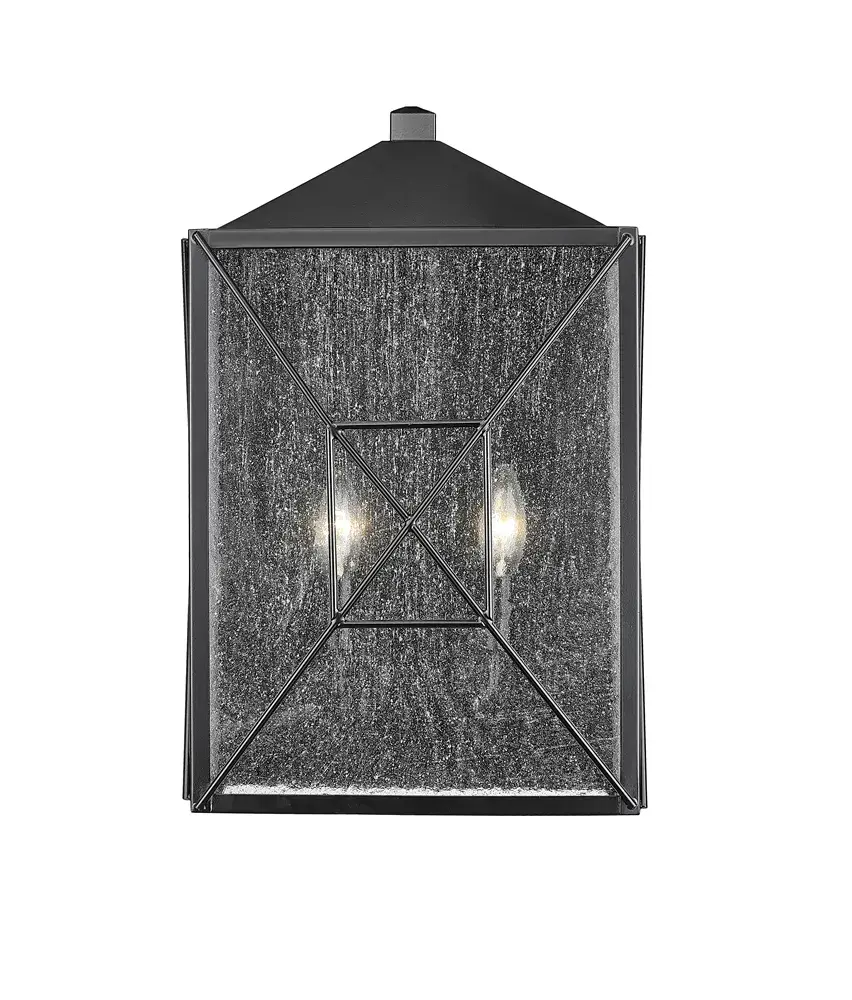 Durable Outdoor Wall Sconce with Modern Black Finish