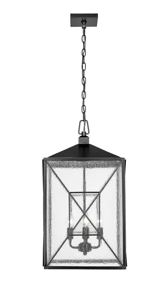 Outdoor Light Fixture in Powder Coated Black