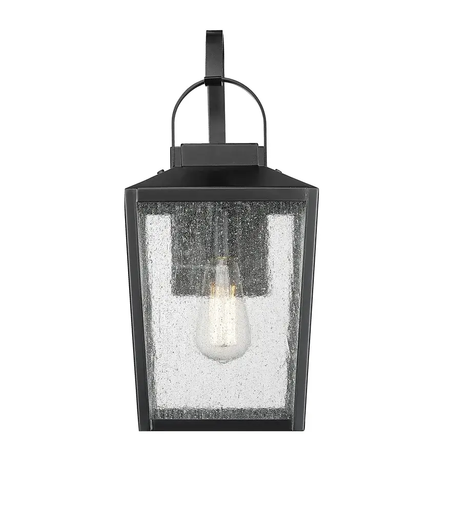 Durable Outdoor Wall Sconce with Modern Black Finish