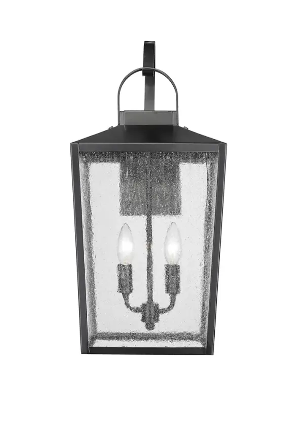 Outdoor Wall Light in Powder Coated Black