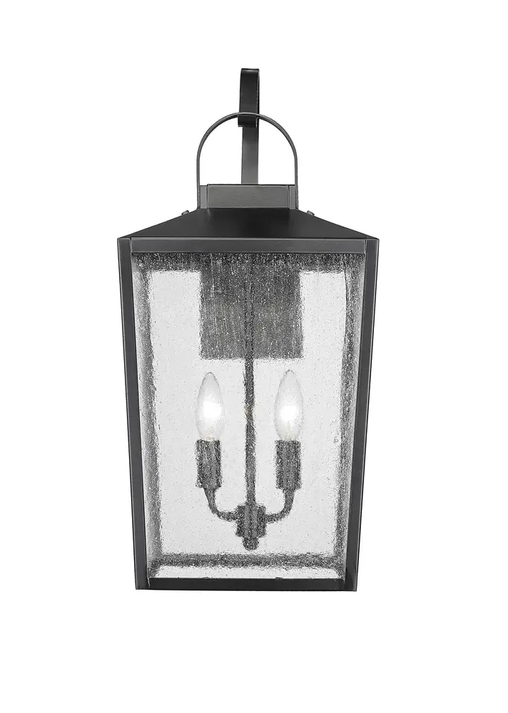 Outdoor Wall Light in Powder Coated Black