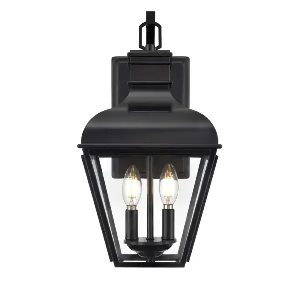 The 43102 outdoor light combines modern design with durable matte black finish, perfect for enhancing exterior spaces with contemporary style and reliable outdoor performance.