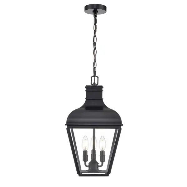 This outdoor wall sconce combines contemporary styling with durable matte black finish, making it ideal for modern exterior applications. Perfect for entryways, patios, and commercial facades.