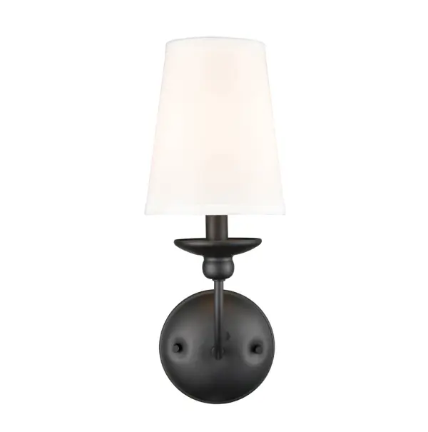 4381 Matte Black Wall Sconce
